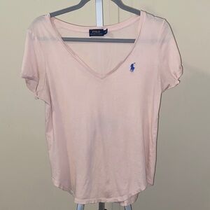 Light Pink V-Neck Tee